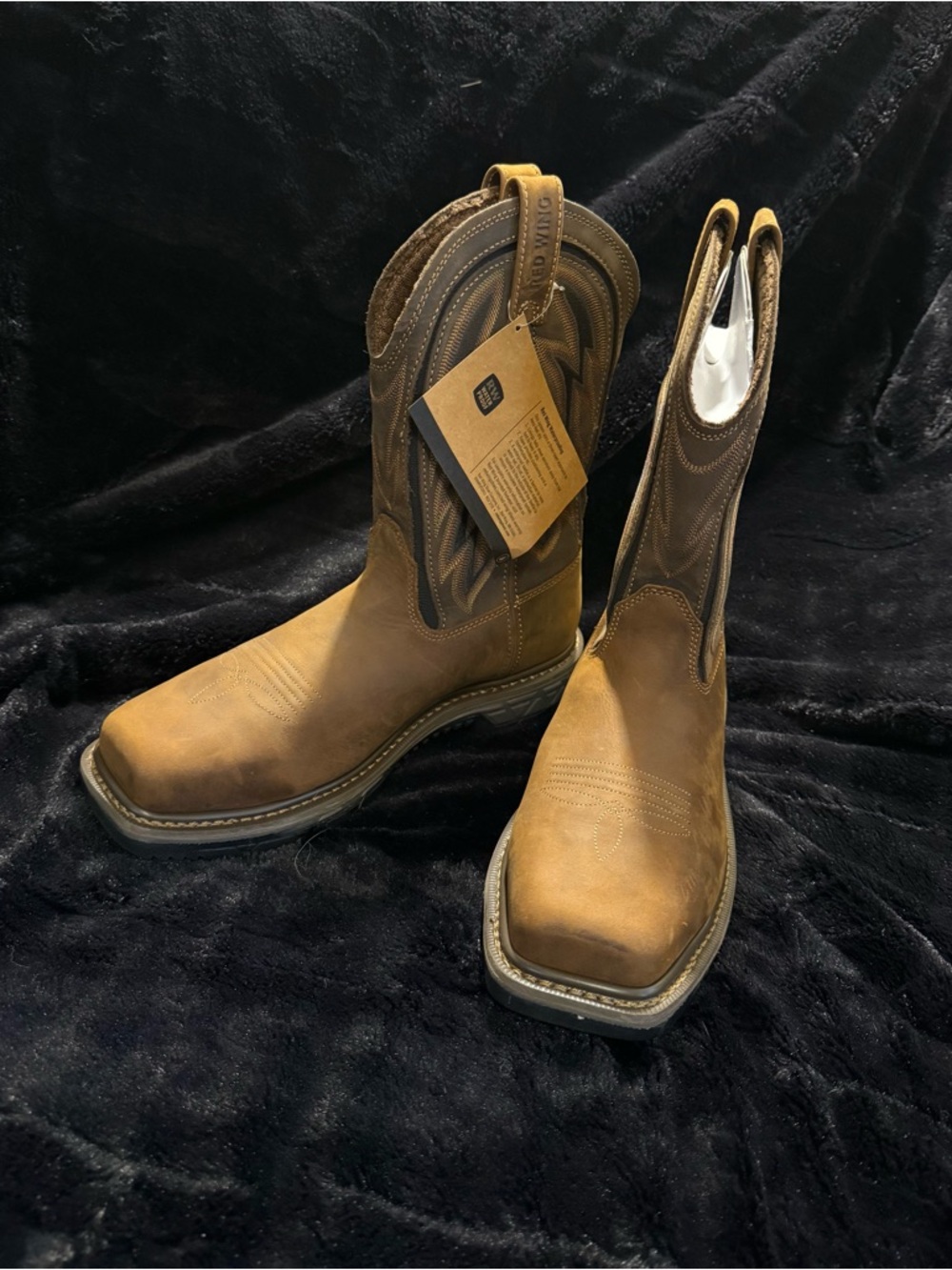 Red Wing Shoes Men's Tan/Brown Work Steel Toe Boots